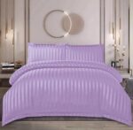 Lenjerie de pat damasc cu elastic – Horeca Premium – 4 piese, Model 12527 - imagine 2