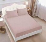 Lenjerie de pat damasc cu elastic – Horeca Premium – 4 piese, Model 12528