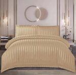 Lenjerie de pat damasc cu elastic – Horeca Premium – 4 piese, Model 12530 - imagine 2