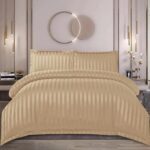 Lenjerie de pat damasc cu elastic – Horeca Premium – 4 piese, Model 12530 - imagine 2