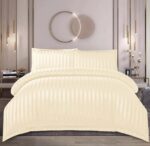 Lenjerie de pat damasc cu elastic – Horeca Premium – 4 piese, Model 12532 - imagine 2