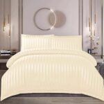 Lenjerie de pat damasc cu elastic – Horeca Premium – 4 piese, Model 12532 - imagine 2