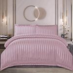 Lenjerie de pat damasc cu elastic – Horeca Premium – 4 piese, Model 12533 - imagine 2