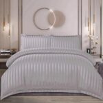 Lenjerie de pat damasc cu elastic – Horeca Premium – 4 piese, Model 12534 - imagine 2
