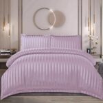 Lenjerie de pat damasc cu elastic – Horeca Premium – 4 piese, Model 12535 - imagine 2