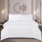 Lenjerie de pat damasc cu elastic – Horeca Premium – 4 piese, Model 12536 - imagine 2