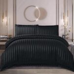 Lenjerie de pat damasc cu elastic – Horeca Premium – 4 piese, Model 12537 - imagine 2
