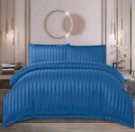 Lenjerie de pat damasc cu elastic – Horeca Premium – 4 piese, Model 13427 - imagine 2