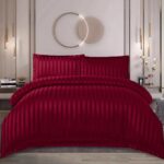 Lenjerie de pat damasc cu elastic – Horeca Premium – 4 piese, Model 13429 - imagine 2