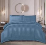 Lenjerie de pat damasc cu elastic – Horeca Premium – 4 piese, Model 13430 - imagine 2