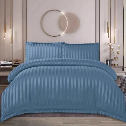 Lenjerie de pat damasc cu elastic – Horeca Premium – 4 piese, Model 13430 - imagine 2