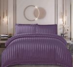 Lenjerie de pat damasc cu elastic – Horeca Premium – 4 piese, Model 13431 - imagine 2