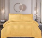 Lenjerie de pat damasc cu elastic – Horeca Premium – 4 piese, Model 13432 - imagine 2