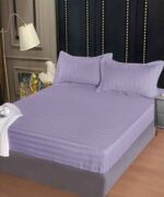 Lenjerie de pat damasc Deluxe gama Horeca – cu elastic – 4 piese, Model 15046