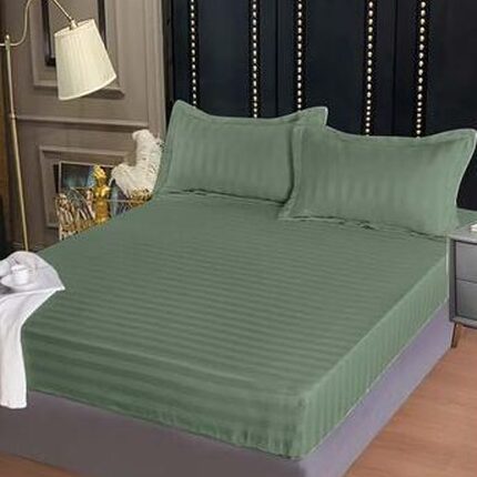 Lenjerie de pat damasc Deluxe gama Horeca – cu elastic – 4 piese, Model 15050