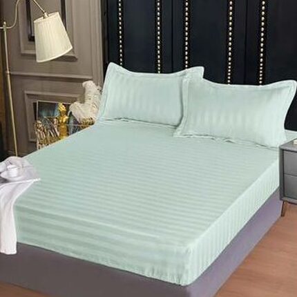Lenjerie de pat damasc Deluxe gama Horeca – cu elastic – 4 piese, Model 15053
