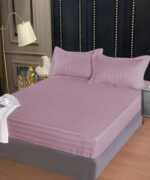 Lenjerie de pat damasc Deluxe gama Horeca – cu elastic – 4 piese, Model 15054