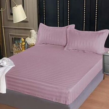 Lenjerie de pat damasc Deluxe gama Horeca – cu elastic – 4 piese, Model 15054