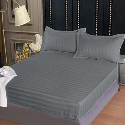 Lenjerie de pat damasc Deluxe gama Horeca – cu elastic – 4 piese, Model 15059