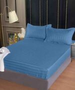 Lenjerie de pat damasc Deluxe gama Horeca – cu elastic – 4 piese, Model 15061