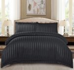 Lenjerie de pat damasc Deluxe gama Horeca – cu elastic – 4 piese, Model 15065 - imagine 2