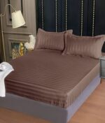 Lenjerie de pat damasc Deluxe gama Horeca – cu elastic – 4 piese, Model 15910