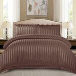 Lenjerie de pat damasc Deluxe gama Horeca – cu elastic – 4 piese, Model 15910 - imagine 2
