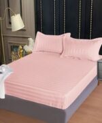 Lenjerie de pat damasc Deluxe gama Horeca – cu elastic – 4 piese, Model 17539