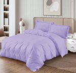 Lenjerie de pat damasc Horeca Premium – cu elastic – 4 piese, Model 17343 - imagine 2