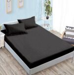 Lenjerie de pat damasc Horeca Premium – cu elastic – 4 piese, Model 17345