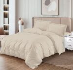 Lenjerie de pat damasc Horeca Premium – cu elastic – 4 piese, Model 17346 - imagine 2