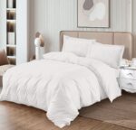 Lenjerie de pat damasc Horeca Premium – cu elastic – 4 piese, Model 17347 - imagine 2