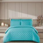 Lenjerie de pat damasc Luxury hotelier – cu elastic – 4 piese, Model 17024