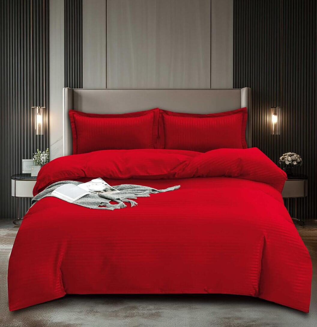 Lenjerie de pat damasc Premium gama Horeca – 4 piese, Model 16734 - imagine 2 Lenjerie de pat damasc Premium gama Horeca – 4 piese, Model 16734 - imagine 2
