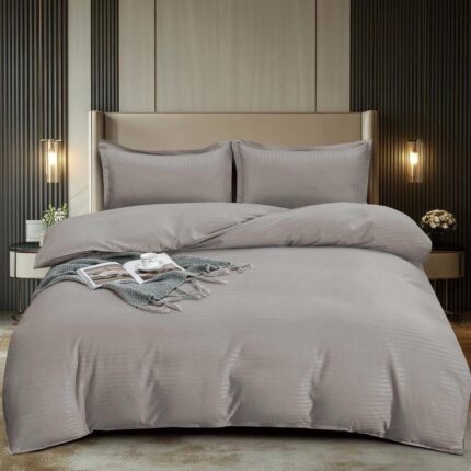 Lenjerie de pat damasc Premium gama Horeca – 4 piese, Model 16738 - imagine 2