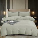 Lenjerie de pat damasc Premium gama Horeca – 4 piese, Model 16739 - imagine 2