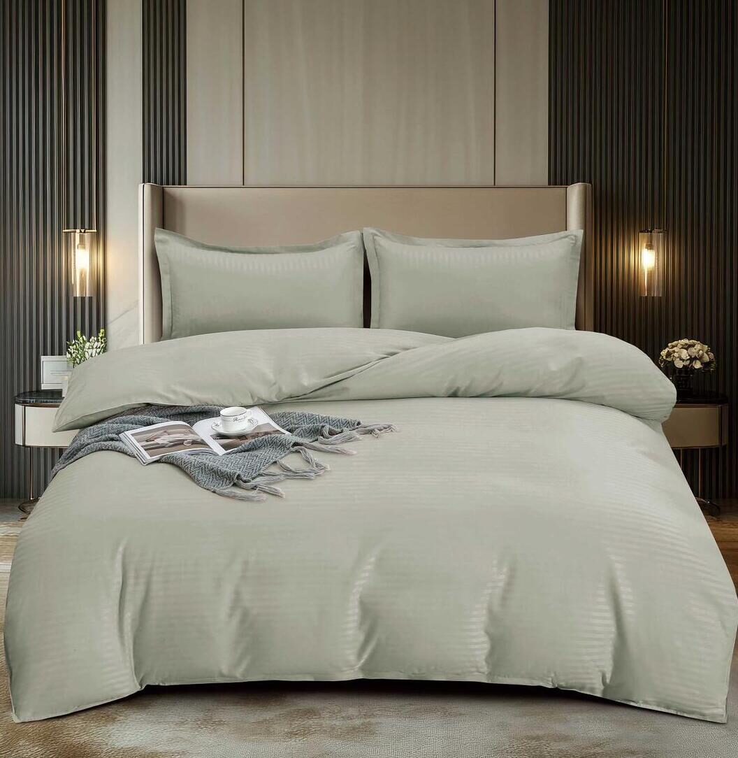 Lenjerie de pat damasc Premium gama Horeca – 4 piese, Model 16739 - imagine 2 Lenjerie de pat damasc Premium gama Horeca – 4 piese, Model 16739 - imagine 2