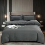 Lenjerie de pat damasc Premium gama Horeca – 4 piese, Model 16740 - imagine 2