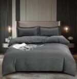 Lenjerie de pat damasc Premium gama Horeca – 4 piese, Model 16740 - imagine 2