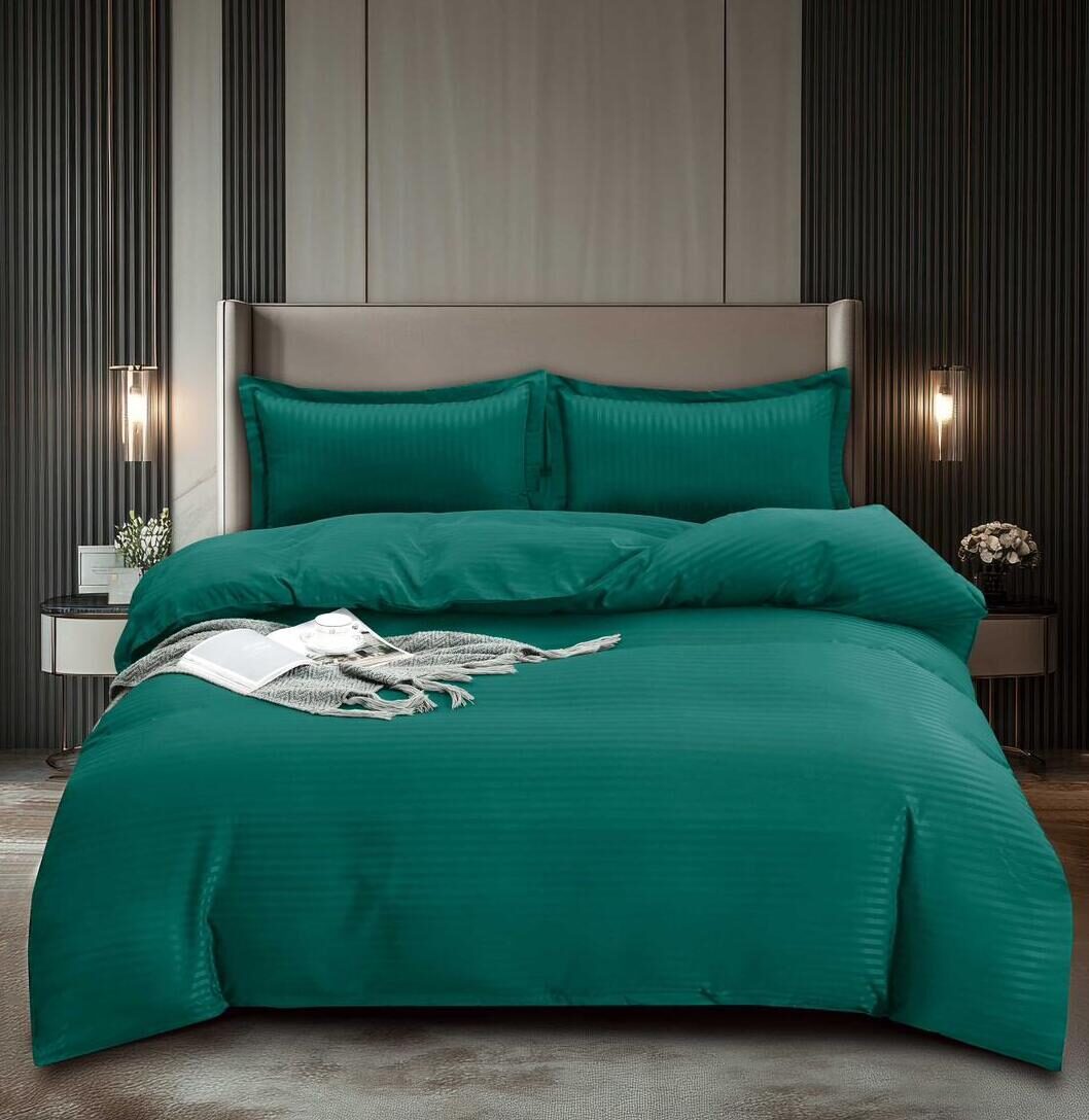 Lenjerie de pat damasc Premium gama Horeca – 4 piese, Model 16741 - imagine 2 Lenjerie de pat damasc Premium gama Horeca – 4 piese, Model 16741 - imagine 2