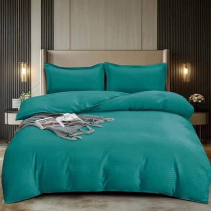 Lenjerie de pat damasc Premium gama Horeca – 4 piese, Model 16742 - imagine 2
