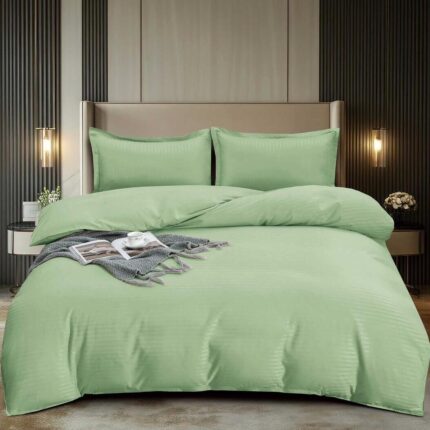 Lenjerie de pat damasc Premium gama Horeca – 4 piese, Model 16743 - imagine 2