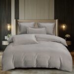 Lenjerie de pat damasc Premium gama Horeca – 6 piese, Model 16760 - imagine 2