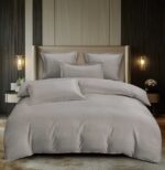 Lenjerie de pat damasc Premium gama Horeca – 6 piese, Model 16760 - imagine 2