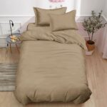 Lenjerie de pat damasc PREMIUM gama Horeca – cu elastic 1 persoana – 4 piese, Model 17444