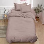 Lenjerie de pat damasc PREMIUM gama Horeca – cu elastic 1 persoana – 4 piese, Model 17448