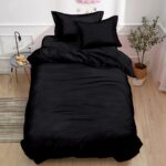 Lenjerie de pat damasc PREMIUM gama Horeca – cu elastic 1 persoana – 4 piese, Model 17449