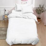 Lenjerie de pat damasc PREMIUM gama Horeca – cu elastic 1 persoana – 4 piese, Model 17451