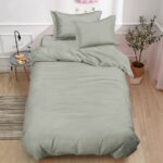 Lenjerie de pat damasc PREMIUM gama Horeca – cu elastic 1 persoana – 4 piese, Model 17453