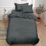 Lenjerie de pat damasc PREMIUM gama Horeca – cu elastic 1 persoana – 4 piese, Model 17454